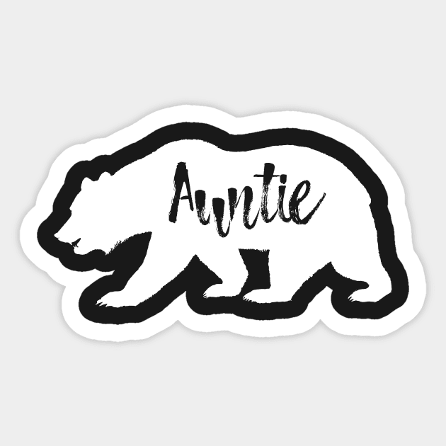 Auntie Bear Gift for Aunt Sticker by Xeire